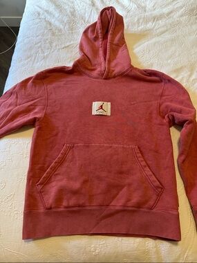 Jordan Dusty Red Hoodie with Jumpman Patch